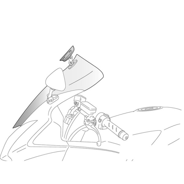 Puig Touring Screen With Extender Light Smoke